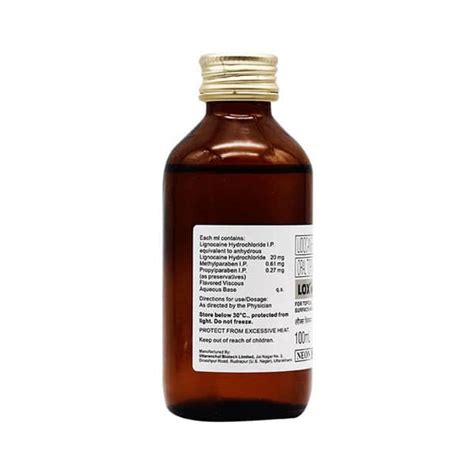 Lox Viscous 20 MG/ML Oral Solution For Local Application (100): Uses ...