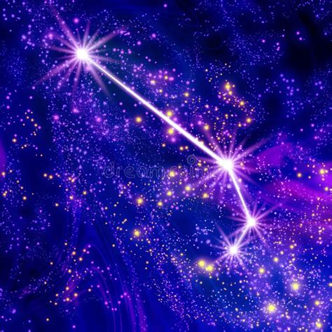 星座白羊星座 库存例证. 插画 包括有 作用, 阿斯特拉罕, 发光, 背包, 光芒, 星系, 能源, 亮光 - 44440361
