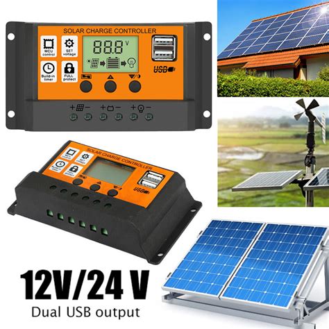 100A 12V/24V PWM Solar Panel Charge Controller | Ubuy India