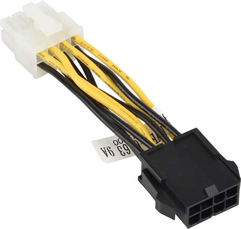 Supermicro Cable CBL-PWEX-0663 5cm PCIe 8 Pin BK to CPU 8 Pin WH Power ...