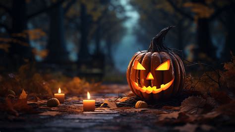 Jack-o-Lantern Pumpkin 4K #7091m Wallpaper 4K PC