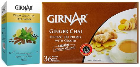 COMBO - Girnar Instant Premix With Ginger (36 Sachets) & Girnar Detox ...