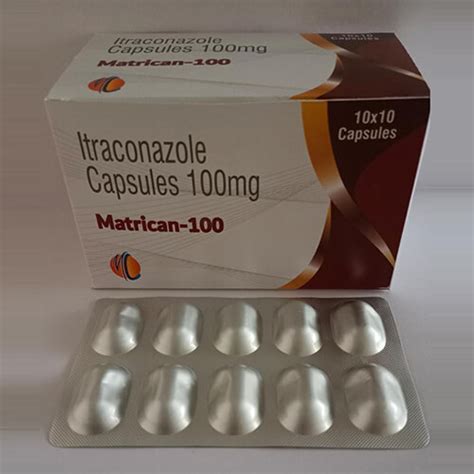Matrican 100 - Itraconazole Capsules 100 mg - Macro Labs Pvt Ltd