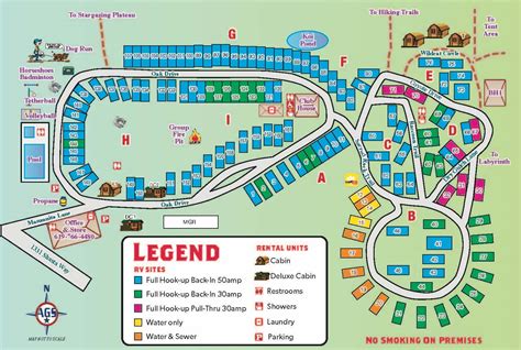 Boulevard, California Campground Map | Boulevard / Cleveland National Forest KOA Holiday