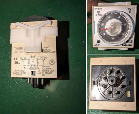 TIMER , MAKE: OMRON, TYPE: AT8N, SOURCE:100-220 V AC , 50/60 HZ, 4.3 VA ...