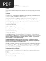 Image result for Management Review Procedure Example
