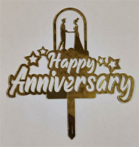 Happy anniversary topper RT00414 – Bakeworld Retails Pvt Ltd