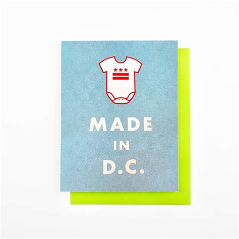 Made in DC - Funny Baby Card – Next Chapter Studio