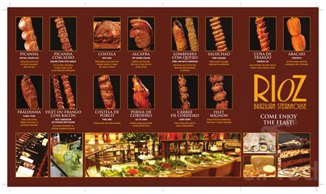Rioz Brazilian Steakhouse Menu - Myrtle Beach, South Carolina | Sirved