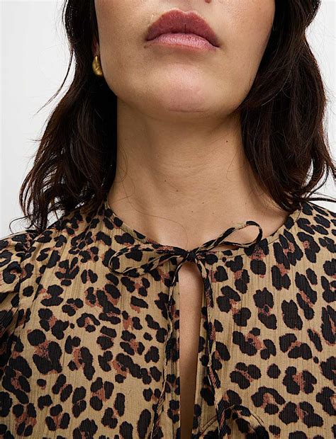 Buy Lyocell Rich Leopard Print Mini Waisted Dress at Marks & Spencer