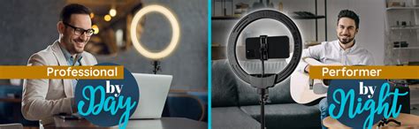 Ring Light with Stand - 10 inches Selfie led Ring Light with 7 feet ...