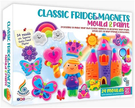 Toyshine DIY Mould & Paint Classic Fridge Magnets Creating Craft ...
