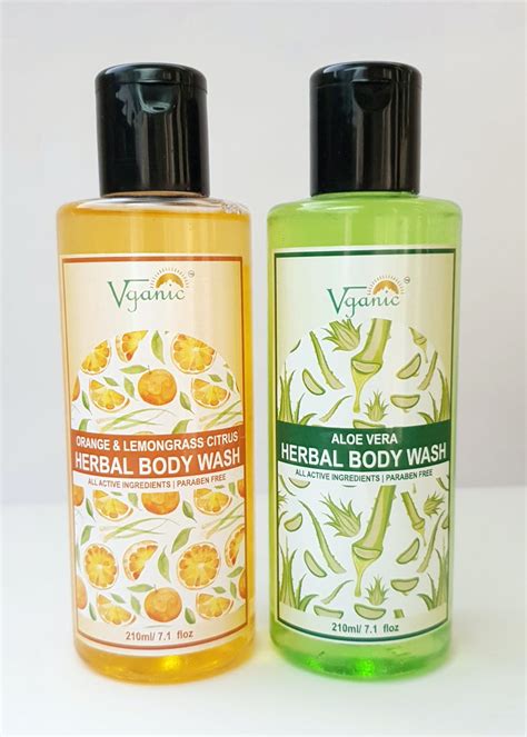 Get Pack Of 2 Aloe Vera Body Wash & Orange-Lemongrass Citrus Body Wash ...