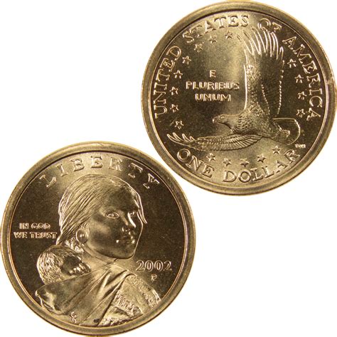 2002 P Sacagawea Native American Dollar BU Uncirculated $1 Coin