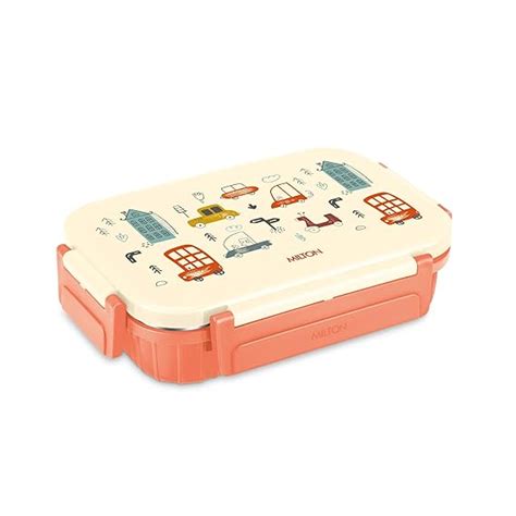 Milton Meal Safe Stainless Steel Inside with 2 Partition Bento Box ...
