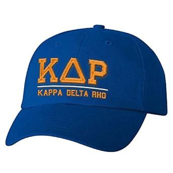 Buy Kappa Delta Rho Old School Greek Letter Hat Royal Blue, Royal Blue ...