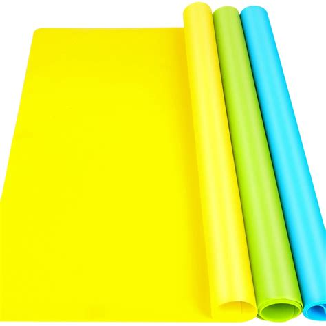 LEOBRO 3 Pack A3 Large Silicone Mats for Crafts, 15.7” x 11.7”Silicone ...