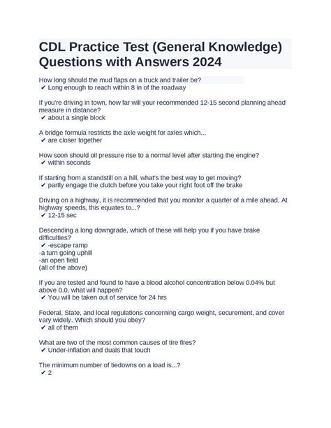 Image result for CDL Knowledge Exam