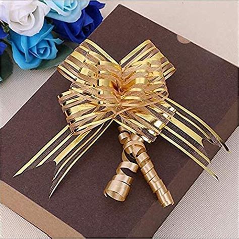 APSAMBR ® - 5 PCS Large Pull Bows with Ribbon for Wedding Gift Baskets ...