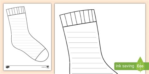Sock Writing Frame Template