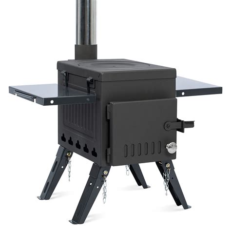 Buy PMNY Hot Tent Stove, Portable Wood Stove with Chimney Pipes and ...
