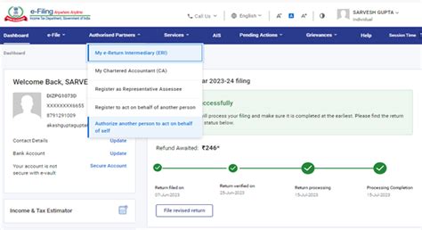 Add Authorised Signatory -User Manual | Income Tax Department
