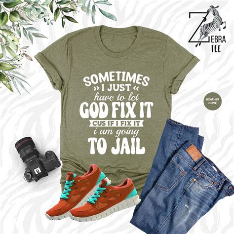 Let God Fix It Shirt, Funny Christian Shirt, Matching Christian Tee ...