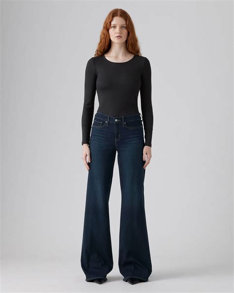 318 Shaping Wide Leg Women's Jeans - Dark Wash | Levi's® CA