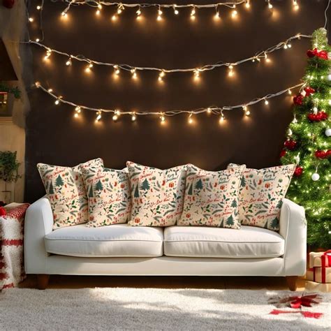 Festive Greetings Velvet Cushion Covers | Holiday Decor Set of 5 | Lushlyf