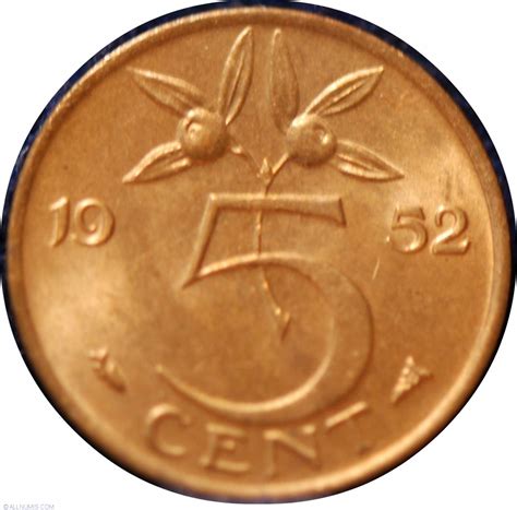 5 Cents 1952, Juliana (1948-1960) - Netherlands - Coin - 23540