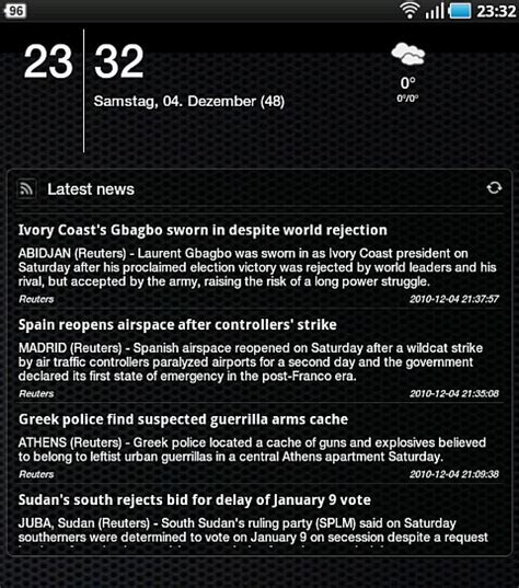 Image result for Scrollable Android News Widget