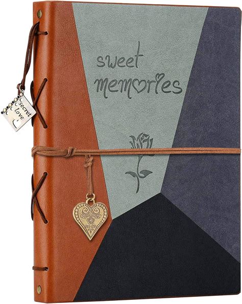 ZEEYUAN Vintage PU Leather Scrapbook Photo Album - 60 Pages India | Ubuy