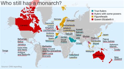 世界43カ国に君主が存在、その権限は？(1/2) - CNN.co.jp