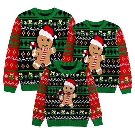 Simplee kids Ugly Christmas Sweater Family Matching Outfits for Women ...
