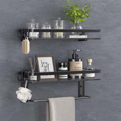 Amazon.com: Taaji Bathroom Shelf, Floating Shelves Wall Mounted Set of ...