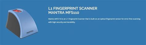 Cables Kart Mantra MFS110 L1 Fingerprint Scanner : Amazon.in: Home ...