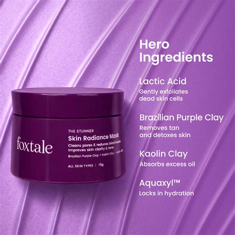 De-Tan Glow Face Mask for Instant Tan Removal & Skin Hydration - Foxtale