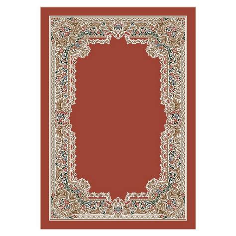 Milliken 2'8" x 3'10" Brick Solid Aubusson Area Rug at Lowes.com