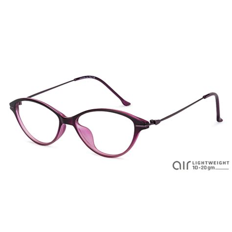 Shop online for Matte Purple Transparent Purple Full Rim Cat Eye ...