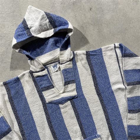 Men's Blue and White Hoodie | Depop