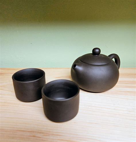 Dark Brown Zisha Clay Gong Fu Set
