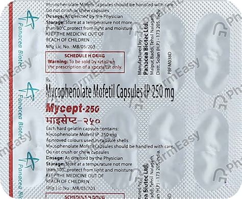 Mycept 250 MG Capsule (10): Uses, Side Effects, Price & Dosage | PharmEasy