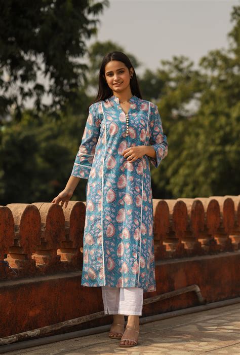 Kurta Long Women Neela Lotus