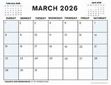 March 2026 Calendars (Free PDF Printables)