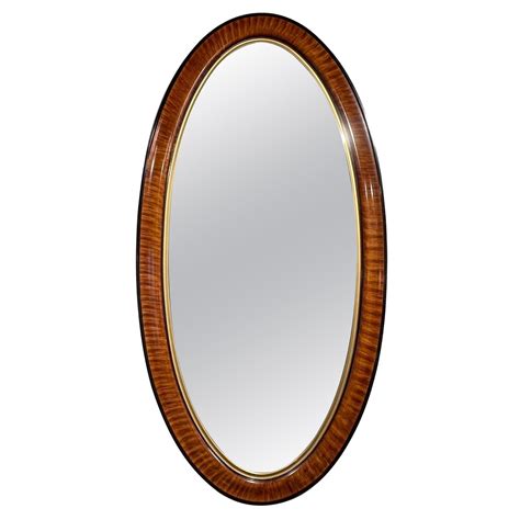 Antique Wood Oval Mirrors