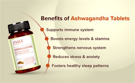 Jiva Ashwagandha Tablet - 120 Tablets | Ayurvedic Ashwagandha ...