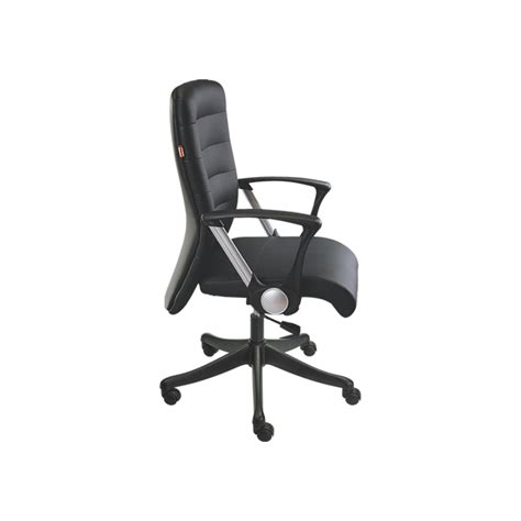 GM-221 Leatherette Medium Back Office Chair by Geeken |Nylon Base