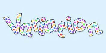 'Variation' Display Lettering (teacher made) - Twinkl