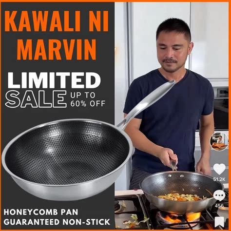 Kawali ni Marvin Stainless Steel Non Stick Induction Pan Gas Range Wok ...
