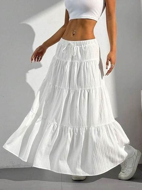 Long White Skirt - Buy Long White Skirt online at Best Prices in India ...